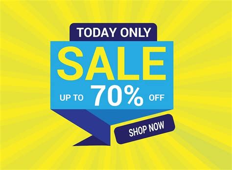 Premium Vector Today Only Sale Banner Template Design Big Sale Special Up To 70 Off Super Sale