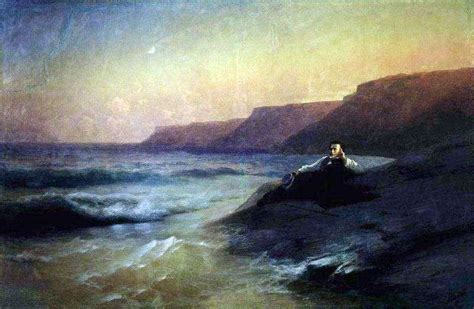 Pushkin on the Black Sea coast by Ivan Aivazovsky ️ - Aivazovsky Ivan