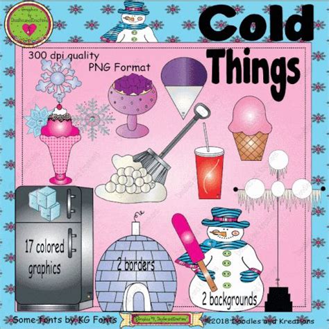 Cold Things Clipart Clip Art Kindergarten Classroom Management