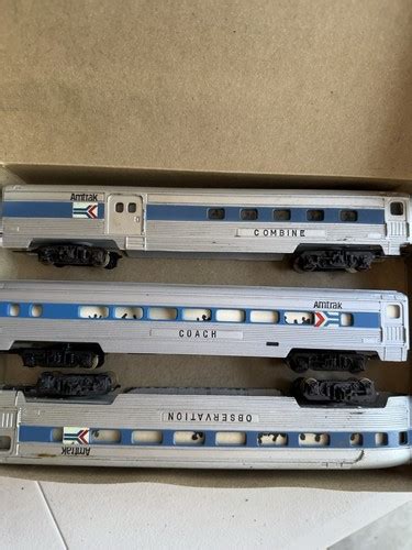 Vintage Amtrak Ho Gauge Passenger Cars 3 Piece Ebay