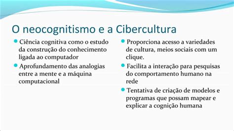 As Correntes Pedagógicas E A Cibercultura Ppt