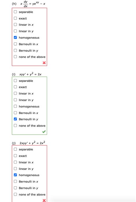 Solved Classify Each Differential Equation As Separable Chegg