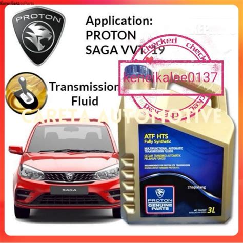 Pw Proton Atf Hts Oil Fully Synthetic L For New Saga Vvt