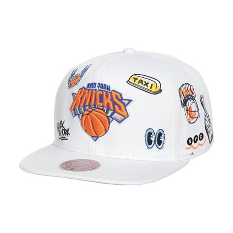 Casquette Mitchell Ness NBA New York Knicks Hand Drawn Snapback