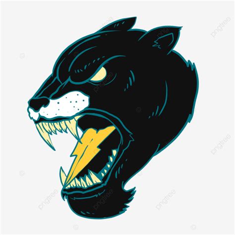 Vector Illustration Of Panther Head Panther Heads Panther Vector