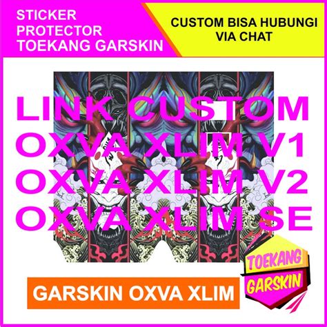 Jual Stiker Garskin Custom Xlim Type Se V V Dan Sq Shopee Indonesia