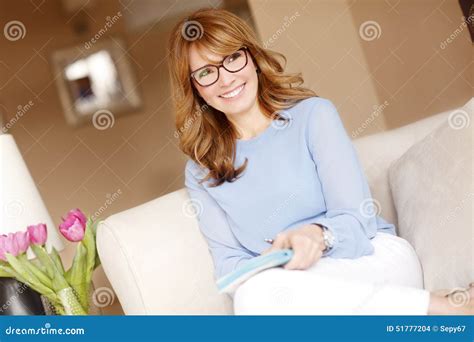 Attractive Mature Woman Stock Photo Image Of Lifestyle