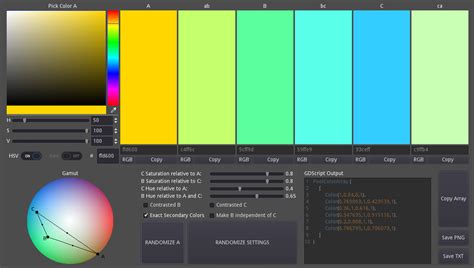 Color Palette Generator! (Links in comments) : r/godot