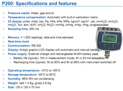 Eurotron Microcal Pressure Calibrator Aoip Calibrator