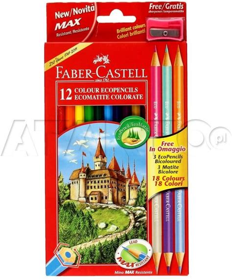 Kredki ołówkowe 12kol dwustronne Faber Castell FC111215 Ceny i opinie