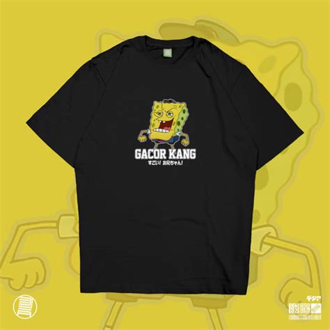 Promo T-Shirt Gacor Kang Spongebob Meme Shitpost Kartun Baju Kaos DJA ...