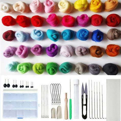 Sup ขนสัตว์ Felt Kit เข็ม Felting เครื่องมือขนสัตว์ Fibre Felt Diy