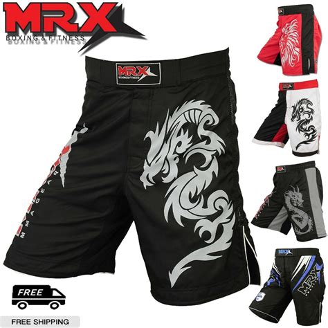 Mma Shorts Grappling Ufc Boxing Muay Thai Mens Cage Fight Trunks Slim Fit Mrx Ebay Mma