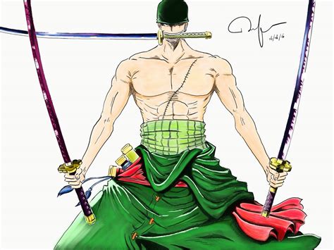 Roronoa Zoro After 2 Years Colored Zoro One Piece Roronoa Zoro Zoro