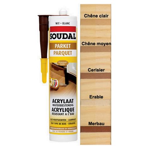 Soudal Mastic Acrylique Special Parquet Colorischêne Clair Amazonfr Bricolage