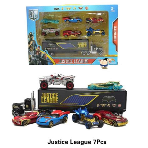 Unids Set Hot Wheels Coche Juguetes Veh Culo Vengadores Batman Batmobile Patrulla Liga De La