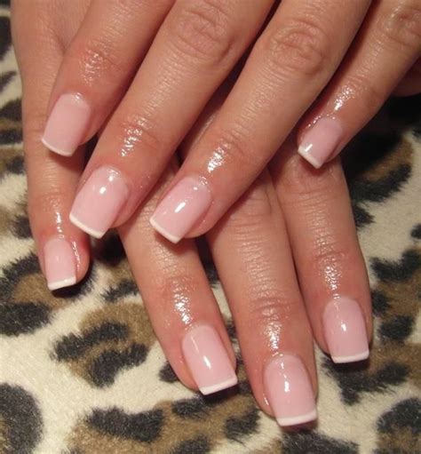 Pink French Manicure White Tips