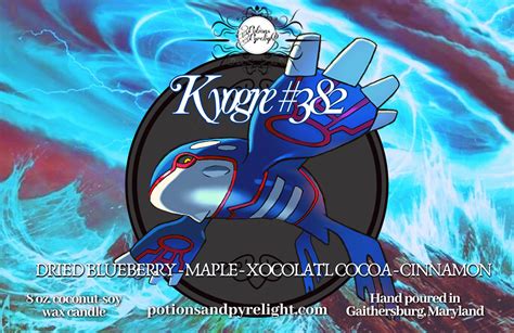 Pokemon 382 Kyogre Inspired Scented Jar Candle Potions And Pyrelight