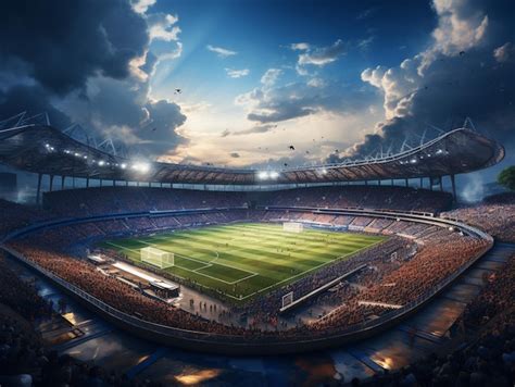 Premium AI Image | Football soccer stadium photo