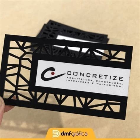 Cartão de Visita LaserCut Modelo CL31 DMF Gráfica e Brindes