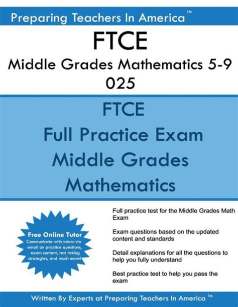 FTCE Middle Grades Mathematics 5 9 025 FTCE 025 Exam By Preparing