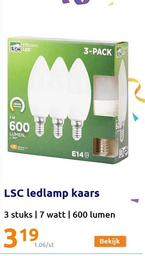 Lsc Ledlamp Kaars Aanbieding Bij Action Folders Nl