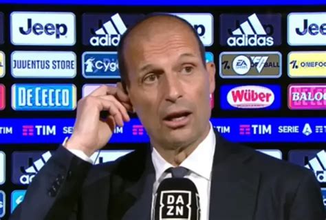 Juventus Allegri Sbotta Basta Uno Stillicidio Non Sono Un