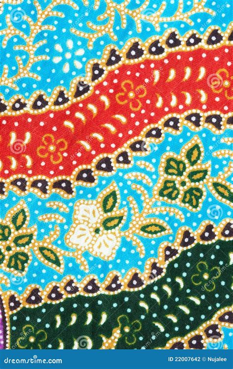 Thai Fabric Pattern Close Up In Detail Stock Photo Image Of