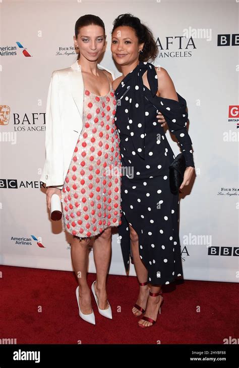 Angela Sarafyan And Thandie Newton Attending The Bafta Tea Party 2017