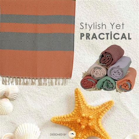 Orange Beach Towel Cottonwon