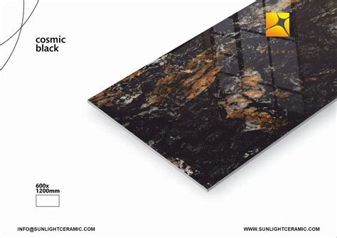 Vitrified Black High Gloss Floor Tiles Thickness 10 12 Mm Size