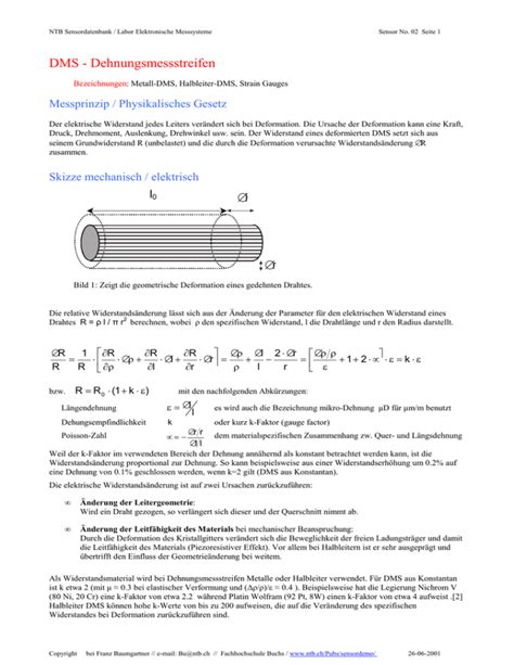 Dms Dehnungsmessstreifen