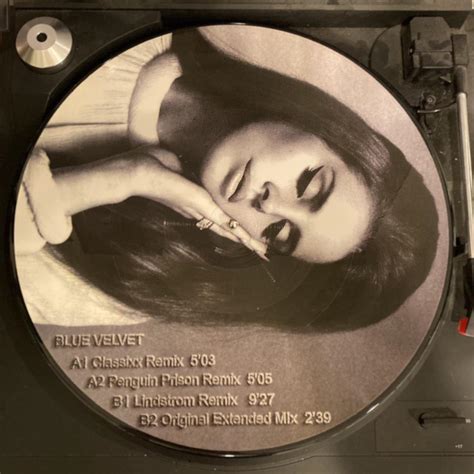 Lana Del Rey Blue Velvet remixes picture disc.... - Depop