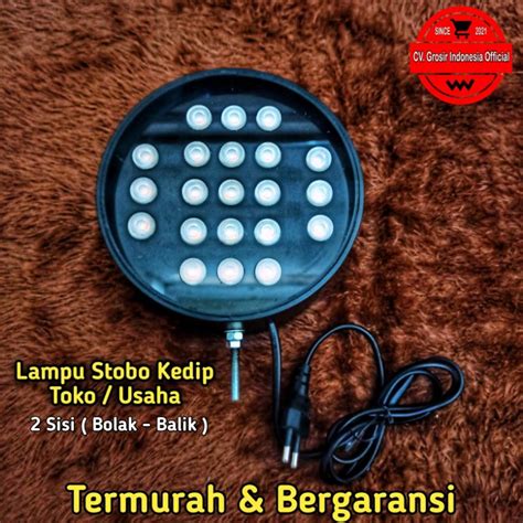 Jual Lampu LED Stobo Indikator Toko Lampu Tanda Toko 2 Sisi Bolak