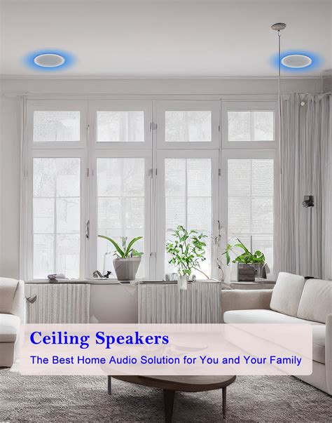 Herdio In Ceiling Speakers Home Audio System