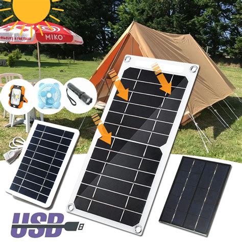 20w Portátil Gerador De Painel Solar 5v Usb Diy Pilha Carregador De