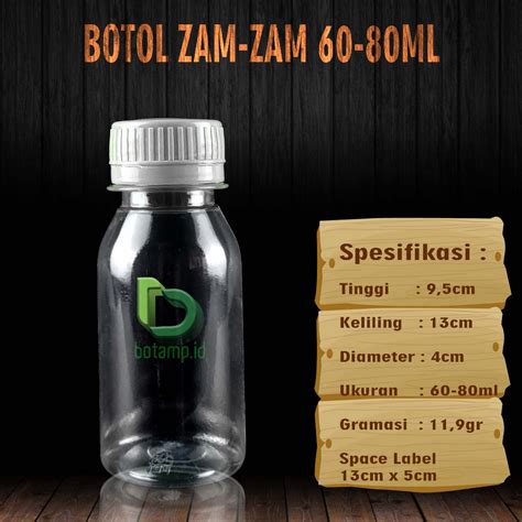 Jual Botol Zam Zam 60ml LN Botol Plastik Jelly Shopee Indonesia