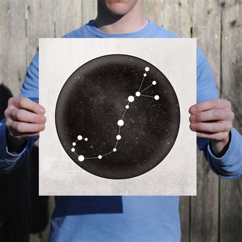 Scorpio Constellation Art Print by City Prints - The Map Shop