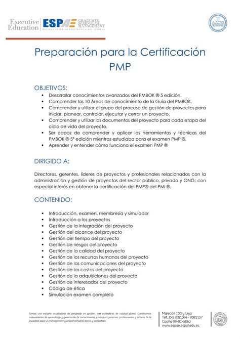 PDF Preparación para la Certificación PMP Introducción examen