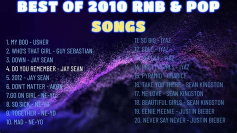Rnb And Pop Hits 2010 Youtube