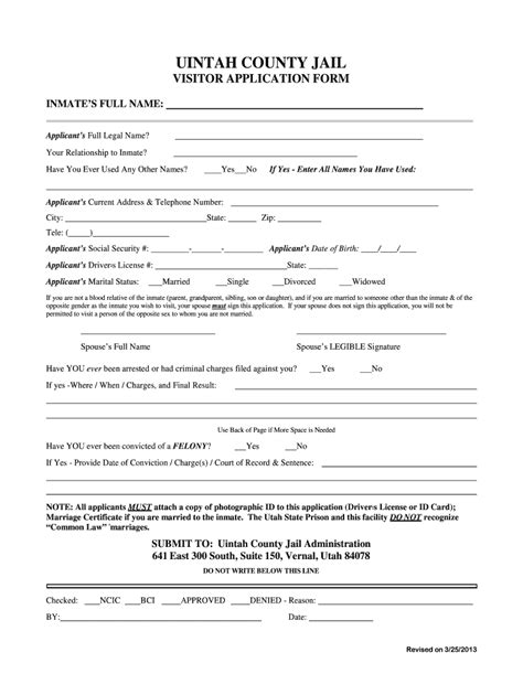 Printable Jail Release Form Template - Printable Forms Free Online