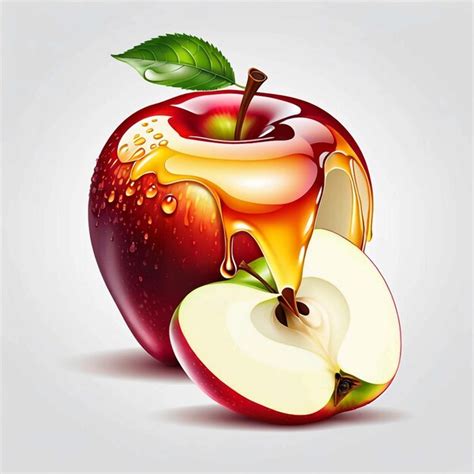 Premium Photo Vector Apple Melting Hyper Realistic