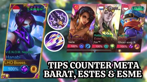 Tutorial Hanabi Lawan Meta Estes Barat Esmeralda I Build Ini Cocok