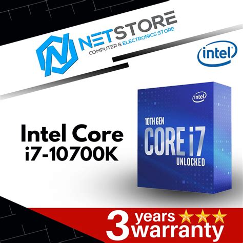 INTEL CORE I7 10700K 10th GENERATION PROCESSOR 16MB CACHE 3 8Hz