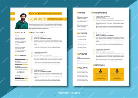 Premium Vector New Resume Template 2023