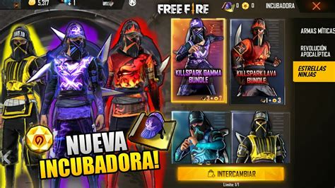 Mostrando PRÓXIMA INCUBADORA de free fire TODAS las SKINS de la NUEVA