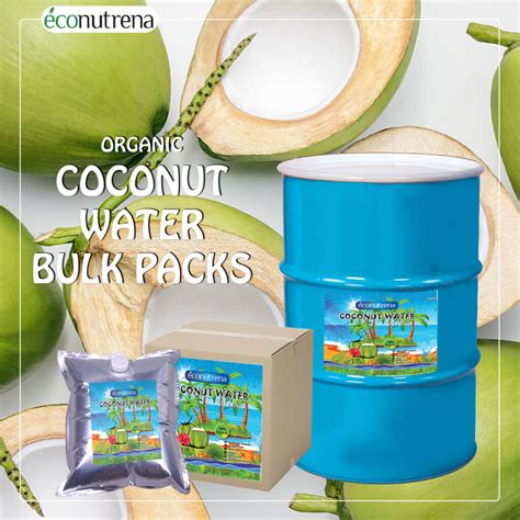 Aseptic Coconut Water 100 Pure Refreshing Econutrena