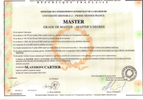 Un Diplome De Master