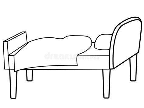 An Icon Of A Flattened Bed On Legs With A Pillow And Blanket Furniture