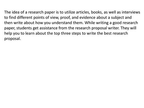 How To Write A Research Proposal Writer Ppt